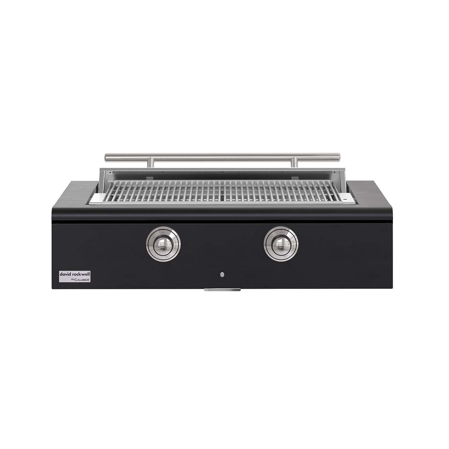 Caliber 42-in Natural Gas Built-In Rockwell Grill - Matte Black w/ Chrome Hardware - CRG-42BN00-A-027-H02