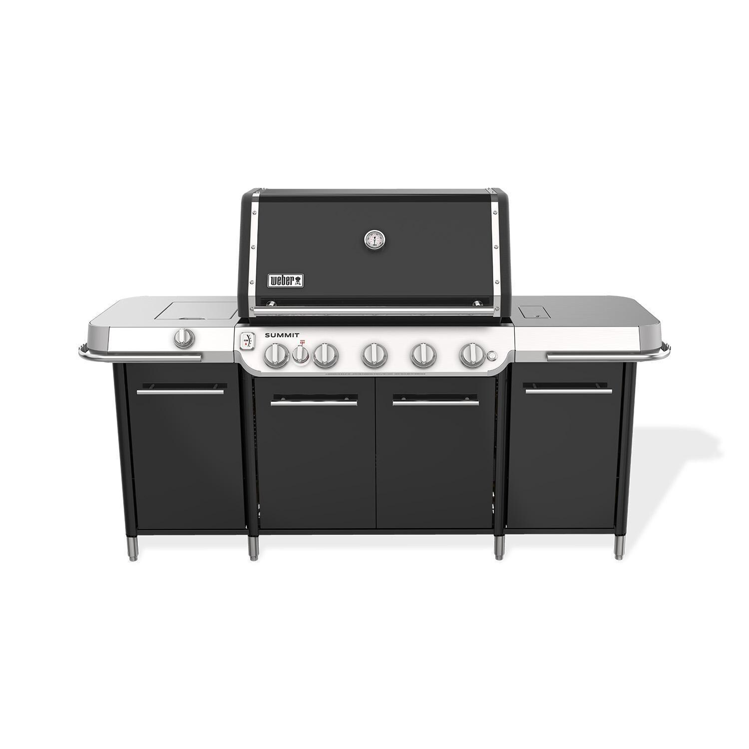 Weber 1500079 Summit GC38 E Propane Gas Grill Center - Black - White Background thumbnail
