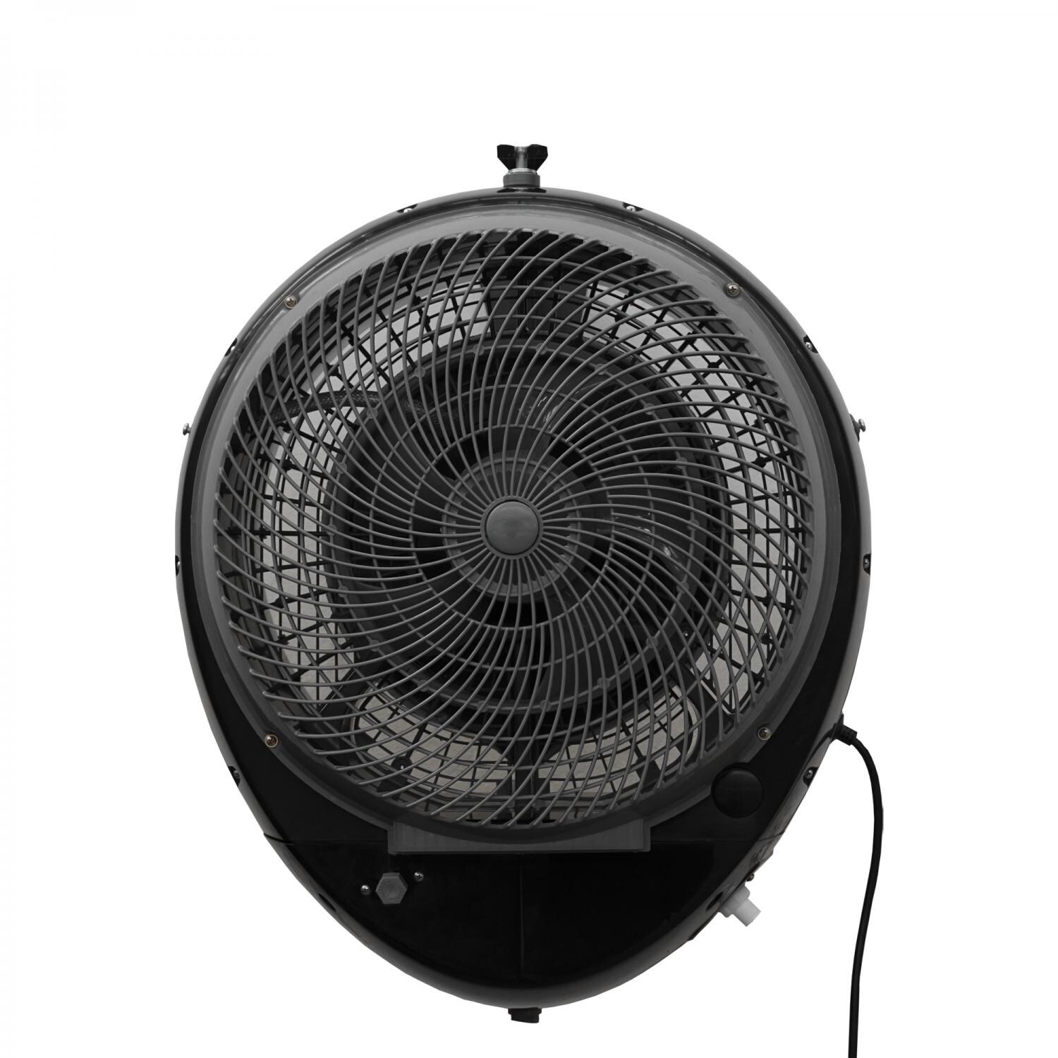 Joape Cassino 737 Wall Mount Misting Fan - Black - Rear thumbnail