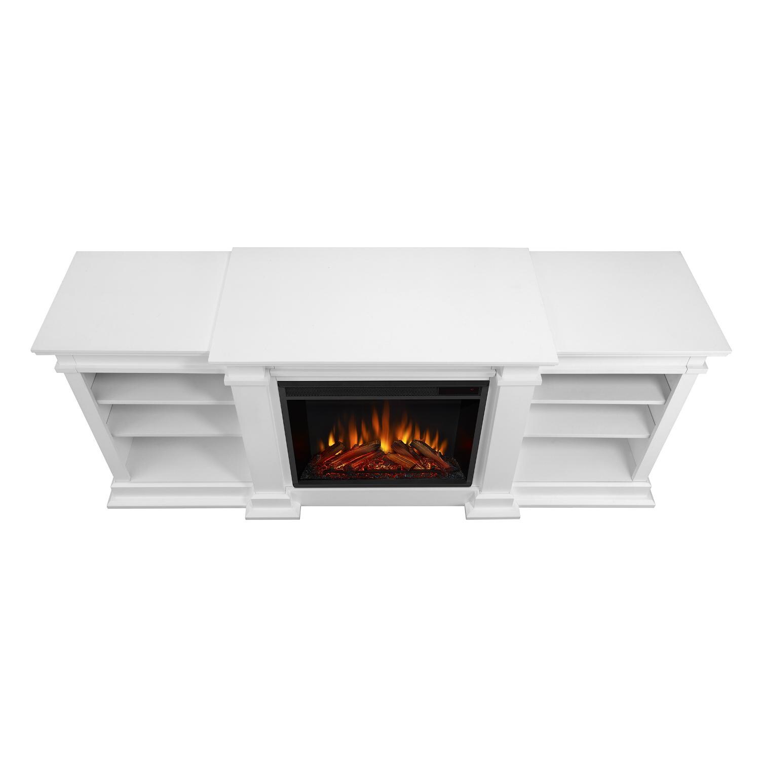 Real Flame - G1200E-W - Fresno 71-Inch Electric Fireplace Entertainment Center - White - Top View thumbnail