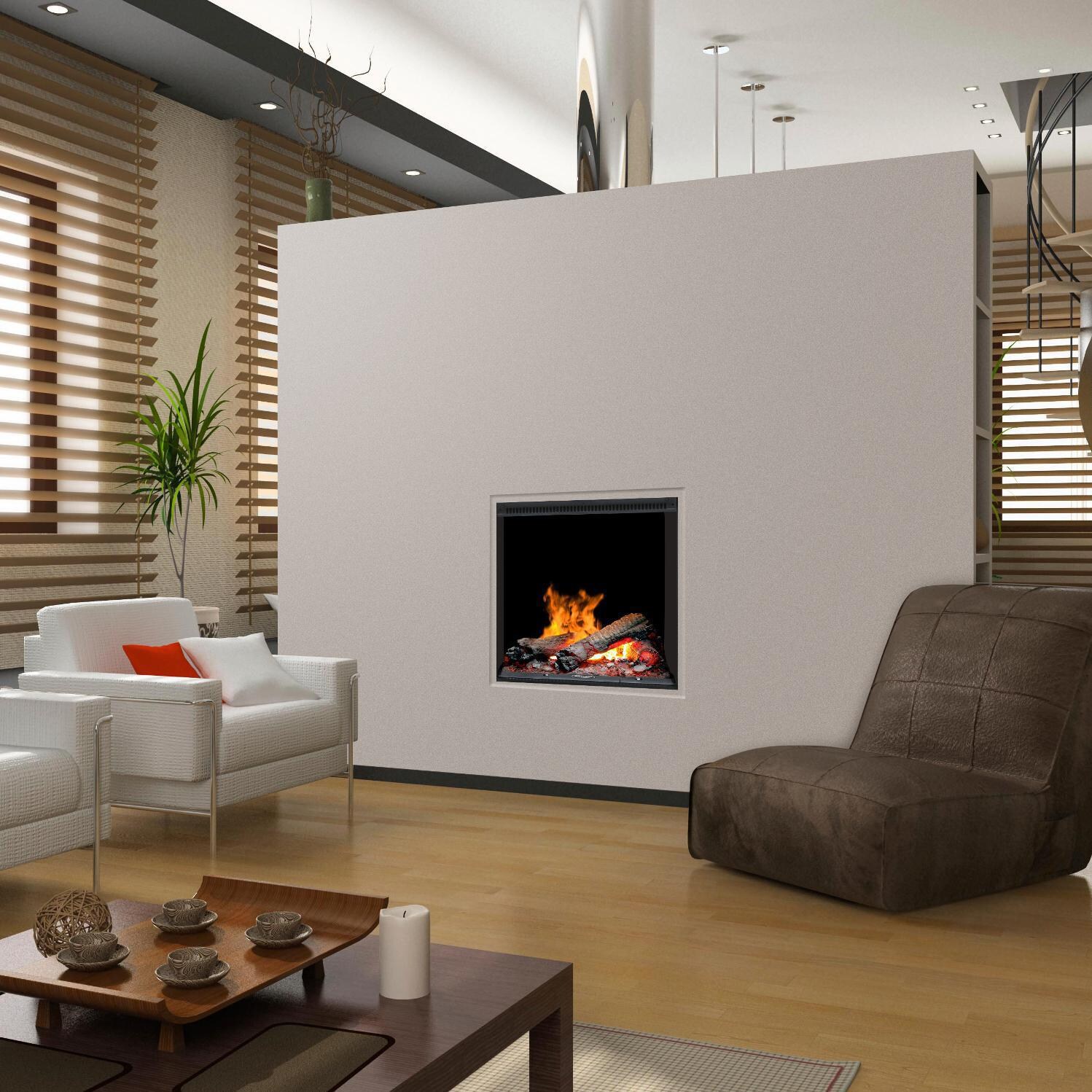 Dimplex Opti-Myst Pro Portrait 19-Inch Built-In Electric Firebox - Inner-Glow Logs - Lifestyle thumbnail