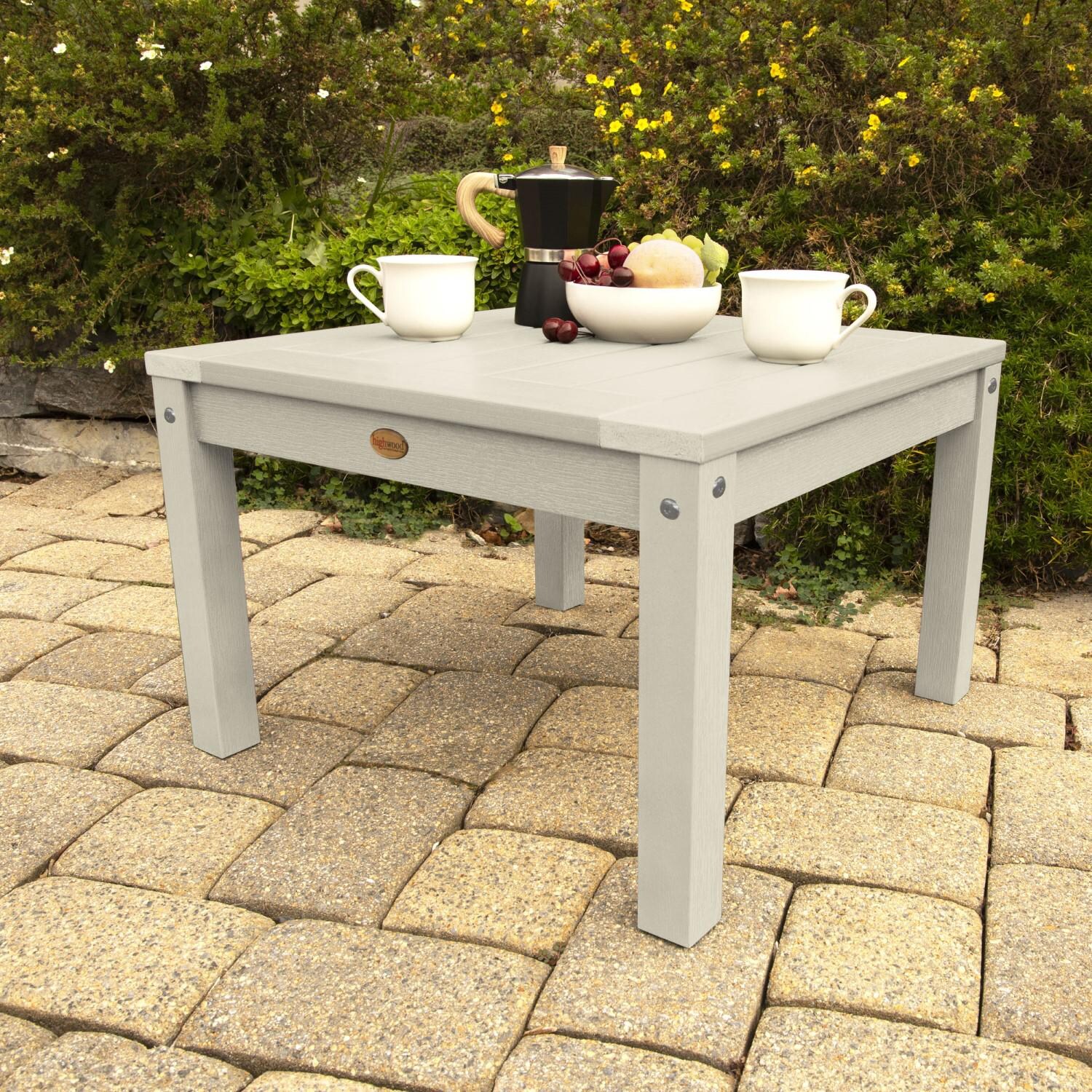 Lakeview Adirondack Side Table - Whitewash - Top Corner thumbnail