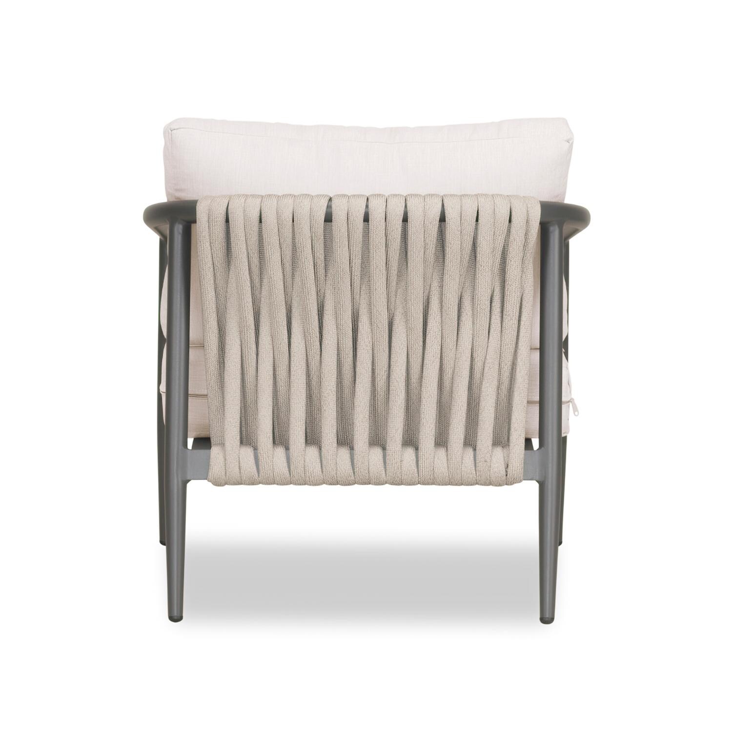Lakeview Midnight Cove Aluminum Club Chair in Slate/Pebble Gray/Cast Silver - Back - White Background thumbnail