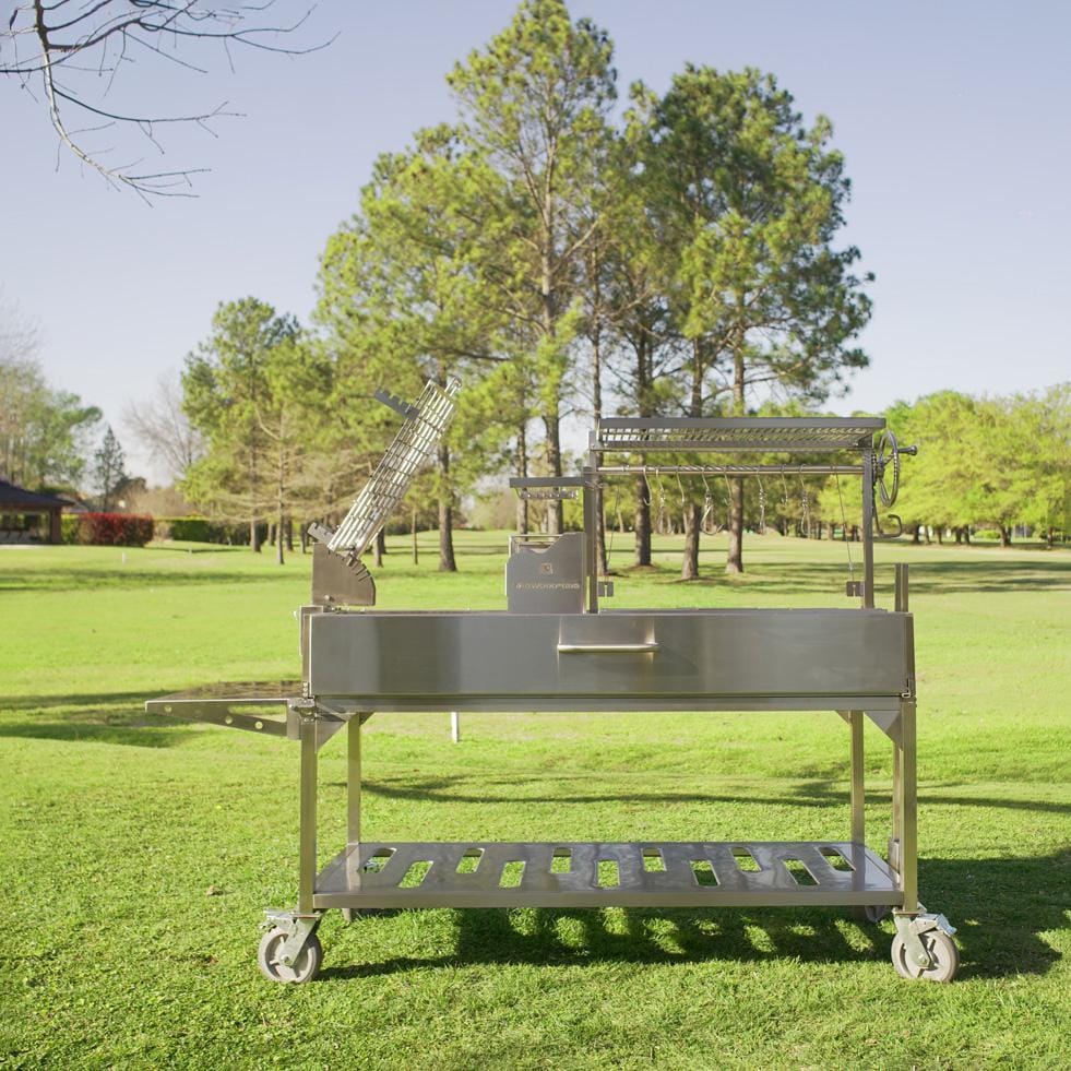 Tagwood BBQ 26 Inch Argentine Santa Maria Wood Fire &amp; Charcoal Grill - Lifestyle thumbnail