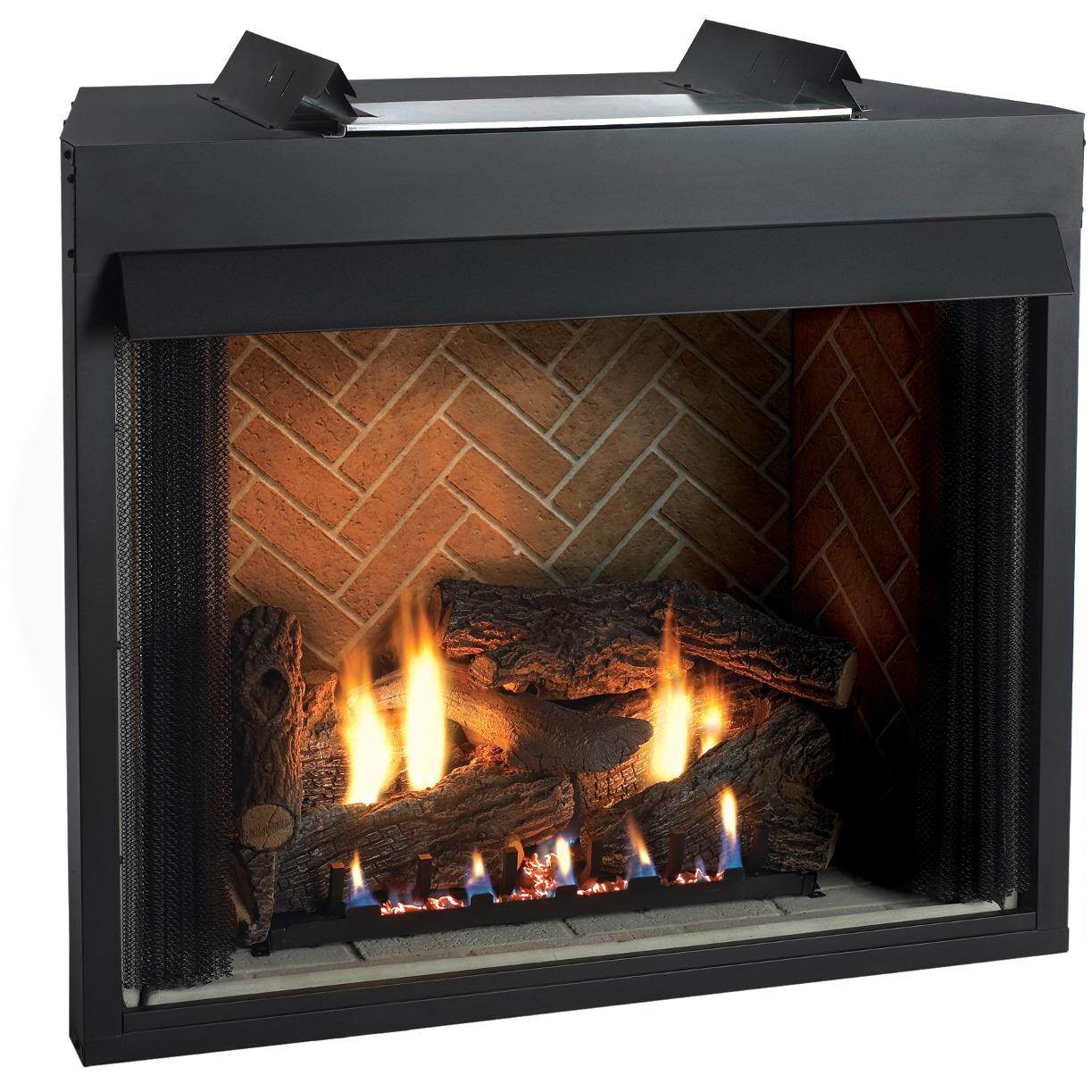 White Mountain Hearth By Empire Breckenridge Select 42-Inch Flush Front Vent Free Firebox W/ Herringbone Brick Liner (Burner And Log Set Not Included) thumbnail