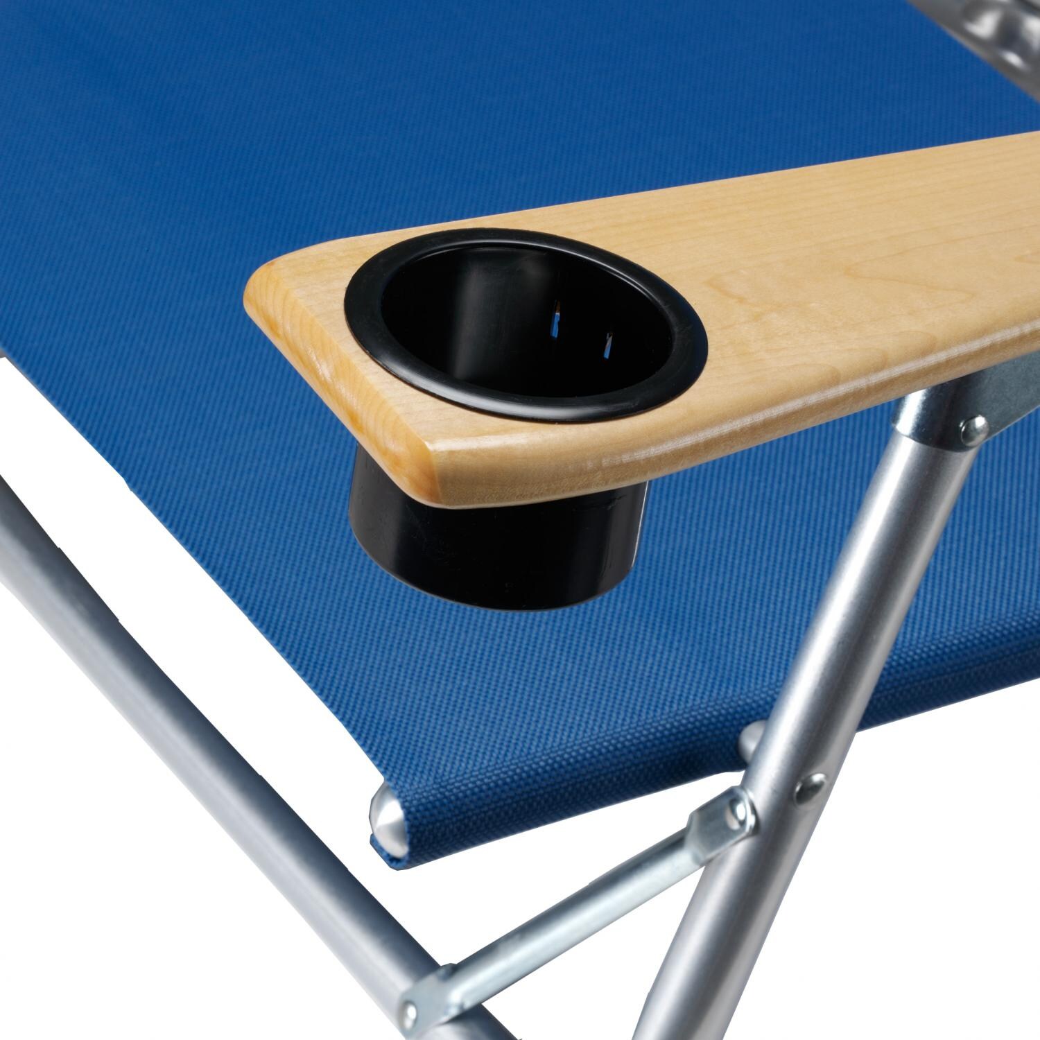 Telescope Casual Original MiniSun Folding Aluminum Chaise With Cup