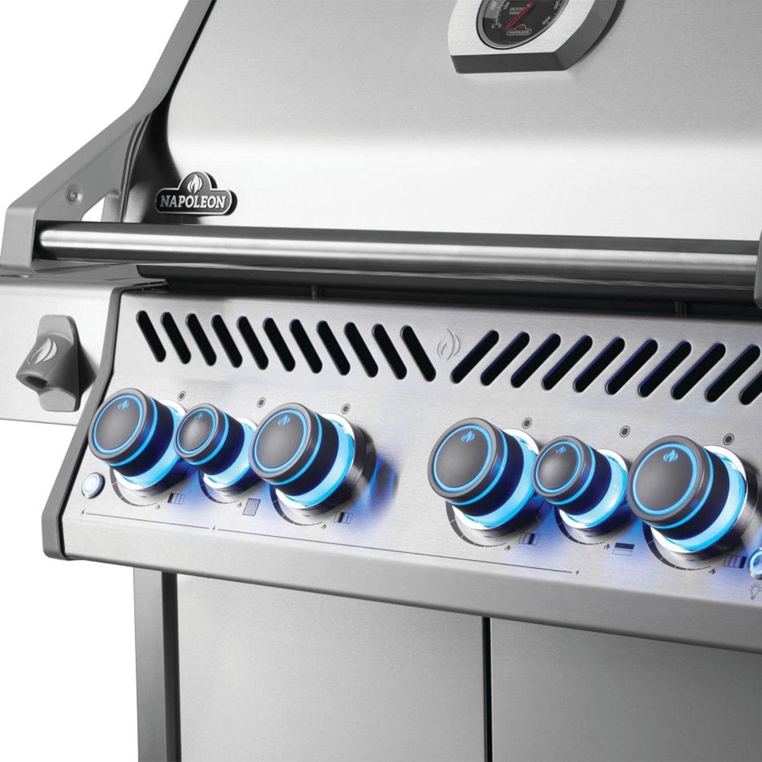 Napoleon RPS525RSIBNSS-2 Rogue PRO-S 525 Propane Gas Grill w/ Infrared Side & Rear Burner - Stainless Steel - Knobs Light On & Beer Bottle Opener - Detail thumbnail