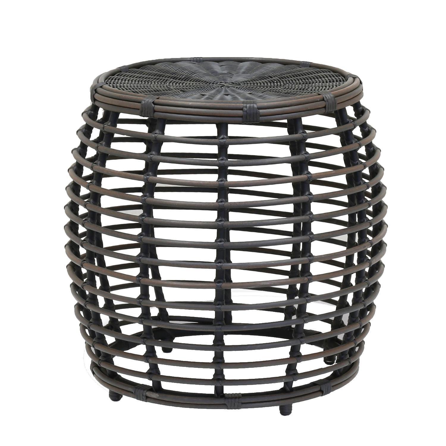 Venice 22 Inch Round Aluminum End Table By Sunset West thumbnail