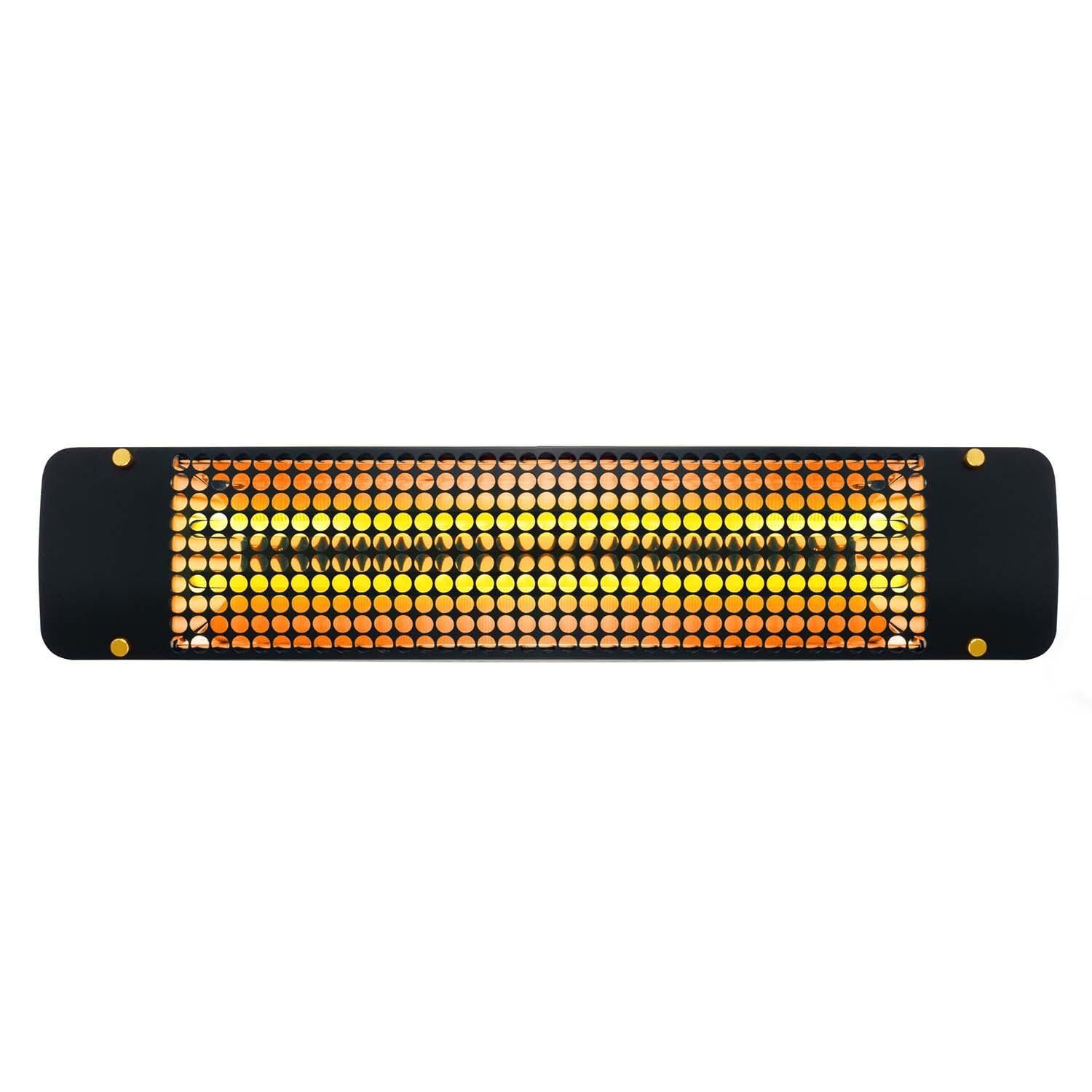 Eurofase EF40208B7 Admiral 39-Inch 4000 Watt Dual Element 208V Electric Infrared Patio Heater - Black - On - White Background thumbnail