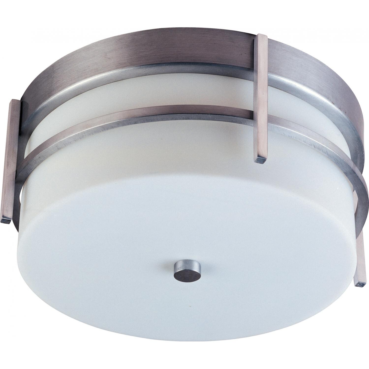 Maxim Luna Two Light 11-Inch LED Outdoor Flush Mount - Brushed Metal - 55217WTBM