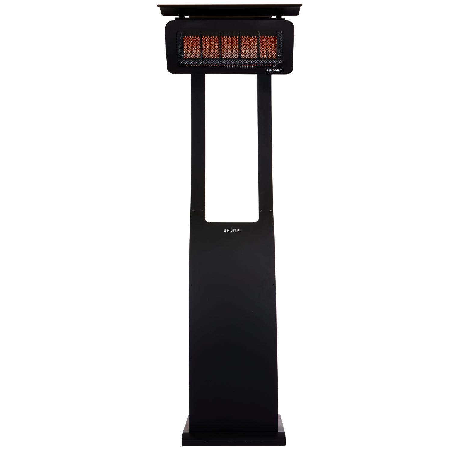 Bromic Heating BH0510005 Tungsten Smart-Heat 38,500 BTU Natural Gas Freestanding Portable Patio Heater - Front View thumbnail