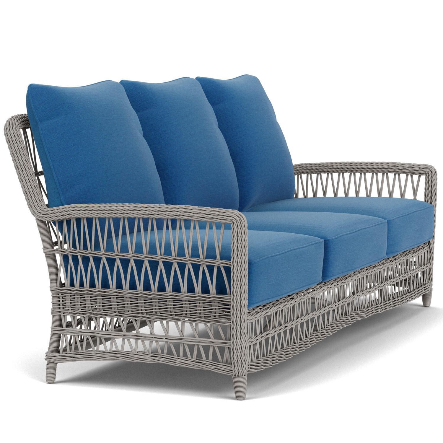 Lloyd Flanders Mackinac Sofa in Putty Finish with Flagship Atlantis Fabric - Right Side thumbnail