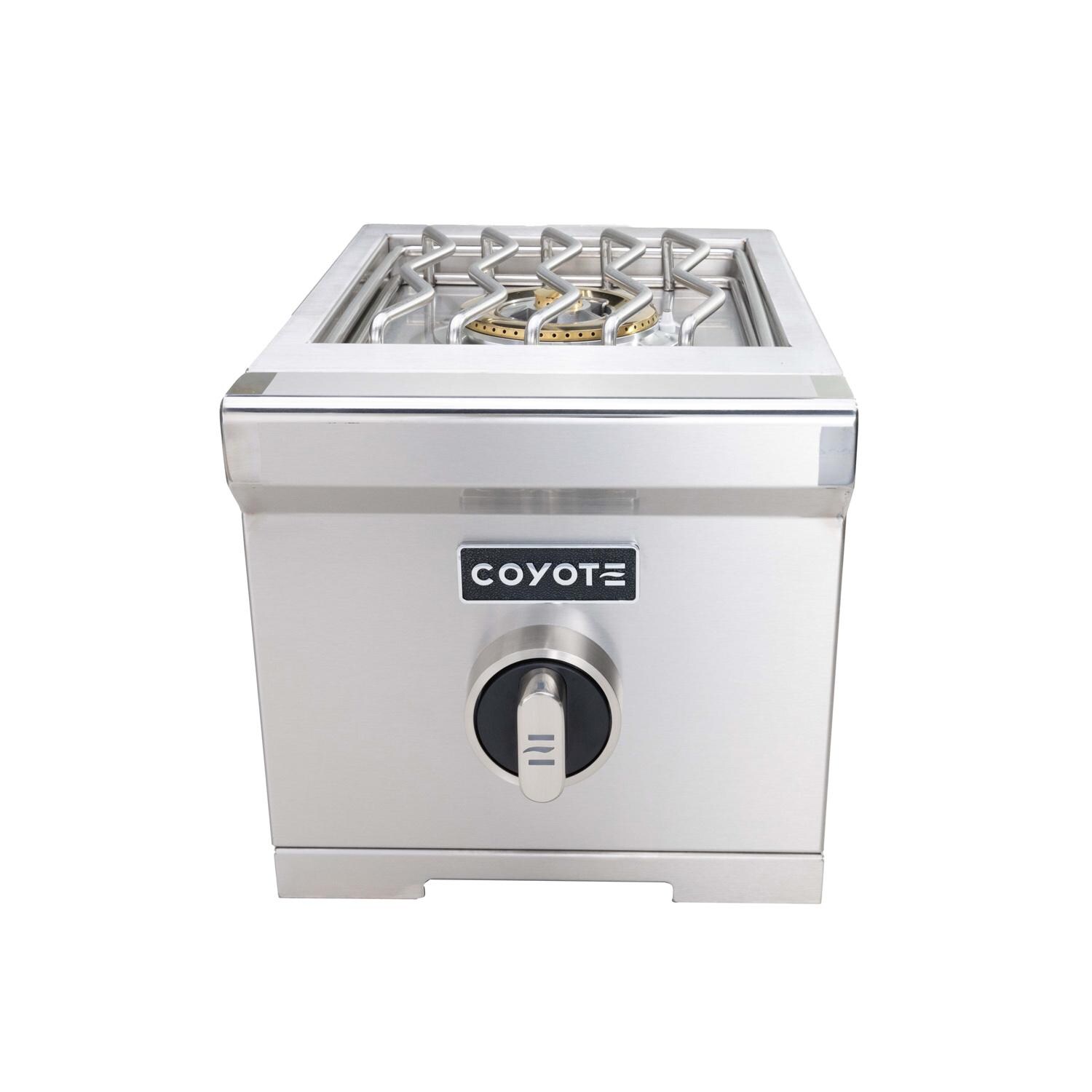 Coyote Outdoor Living C3SBNG 12 Inch Built-In Natural Gas Single Side Burner - Front - White Background thumbnail