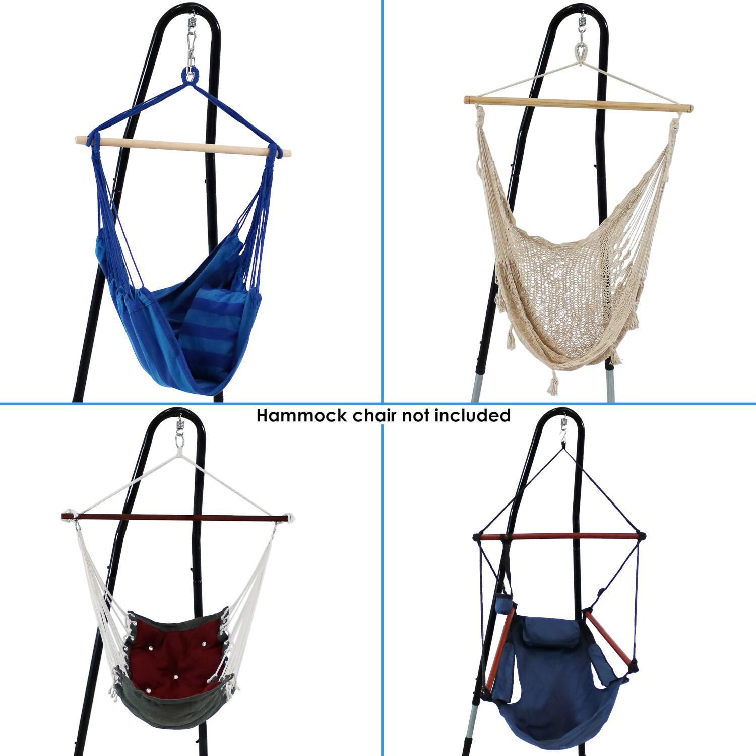 Ultimate Patio Steel Adjustable Hammock Chair Stand - Black - Options thumbnail