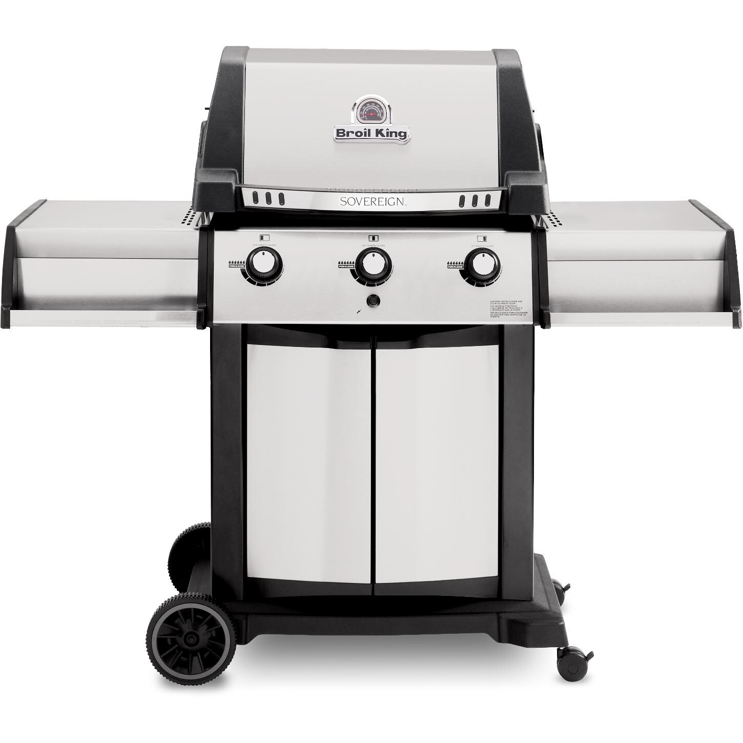 Broil King Sovereign 20 3-Burner Freestanding Propane Gas Grill - Stainless Steel thumbnail