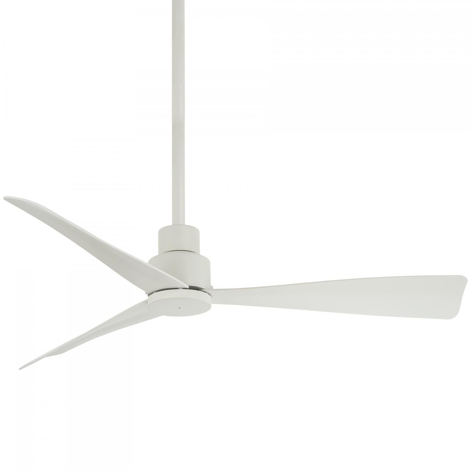 Minka-Aire F786-WHF Simple 44-Inch 3-Blade Ceiling Fan in Flat White Finish w/ Flat White Blades thumbnail