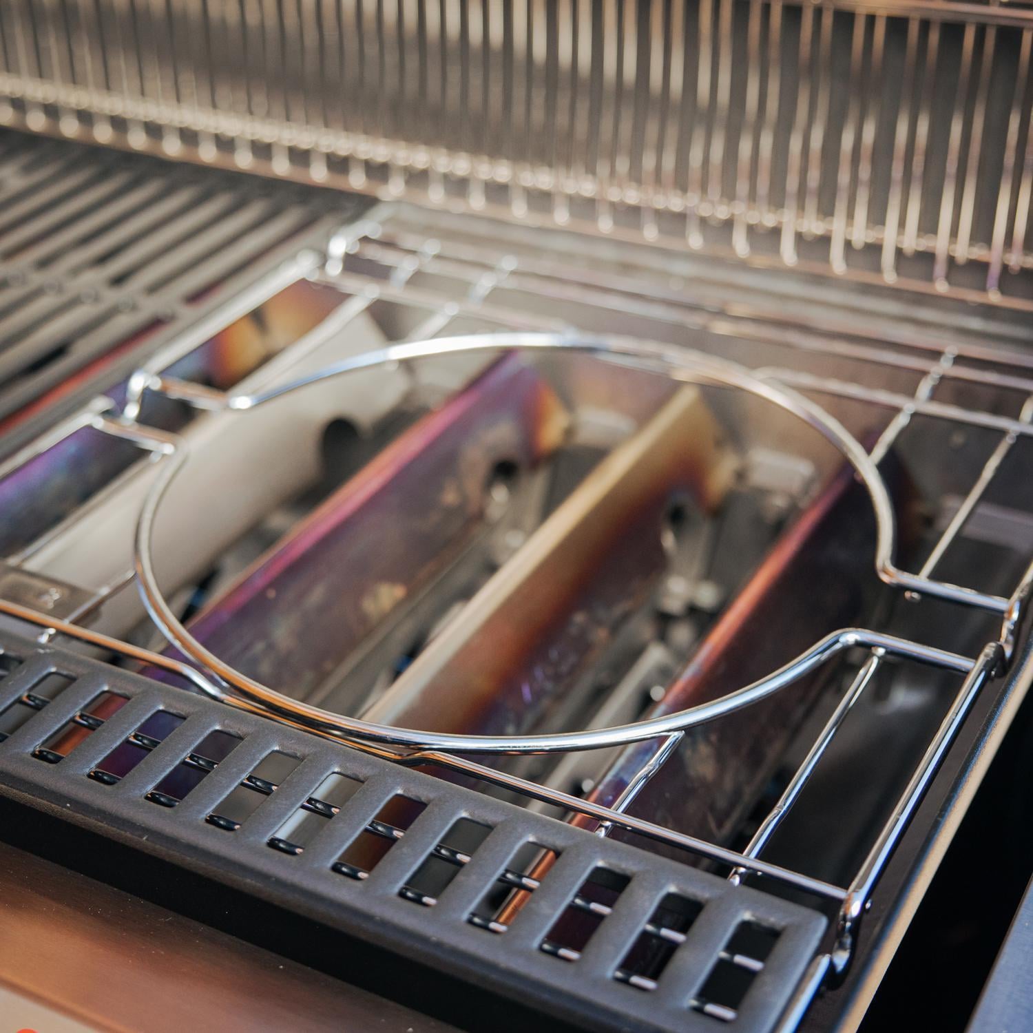 Weber 7677 CRAFTED Frame Kit For Genesis Gas Grills - Shown On Grill - Lifestyle thumbnail
