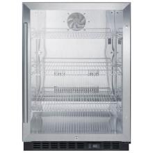 Summit Commercial 24-Inch 5.0 Cu. Ft. Beverage Refrigerator - Stainless Steel - SCR610BLCSS image
