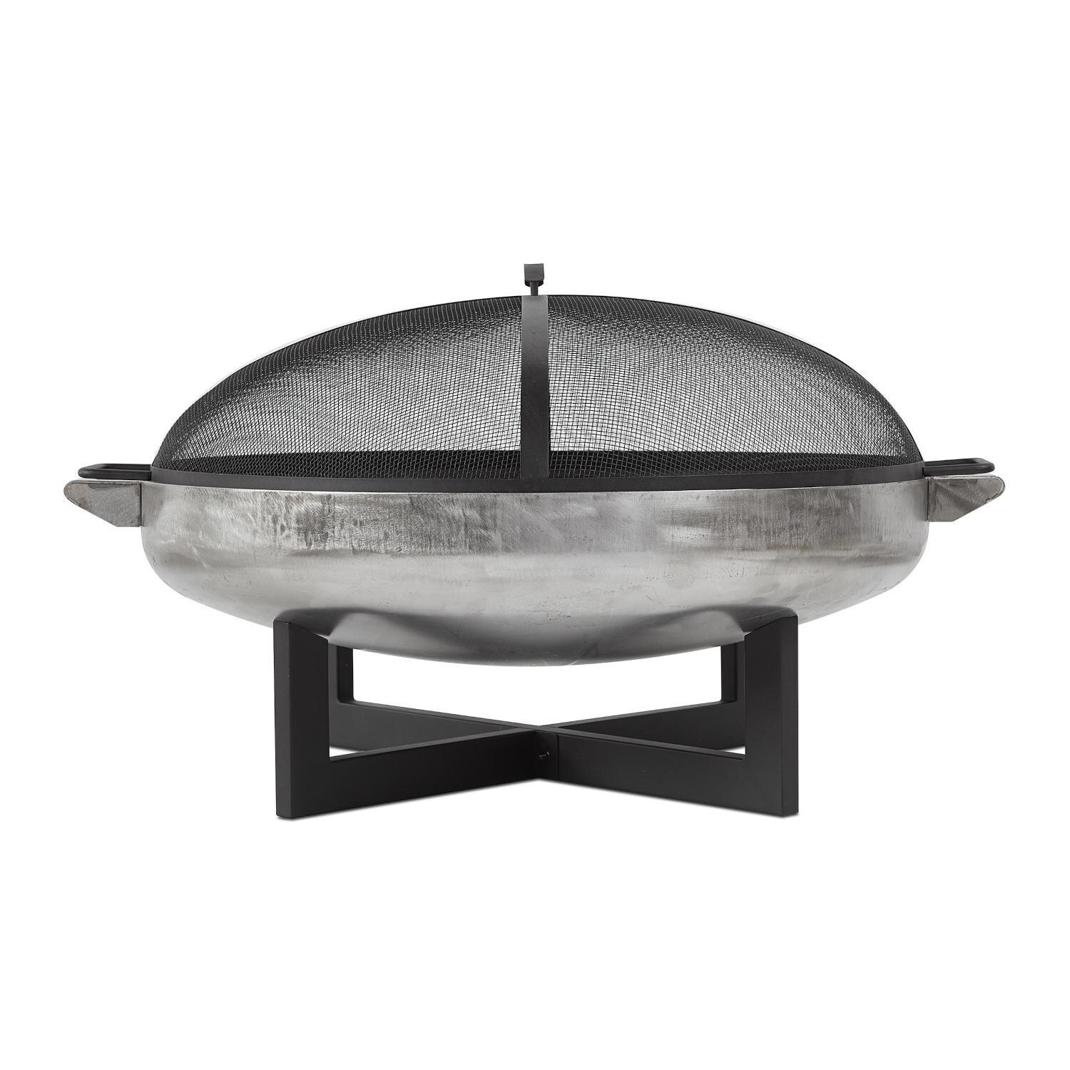 Lakeview Outdoor Designs SC-400-RST Classique 31 1/2-Inch Round Wood Burning Fire Pit - Raw Steel thumbnail