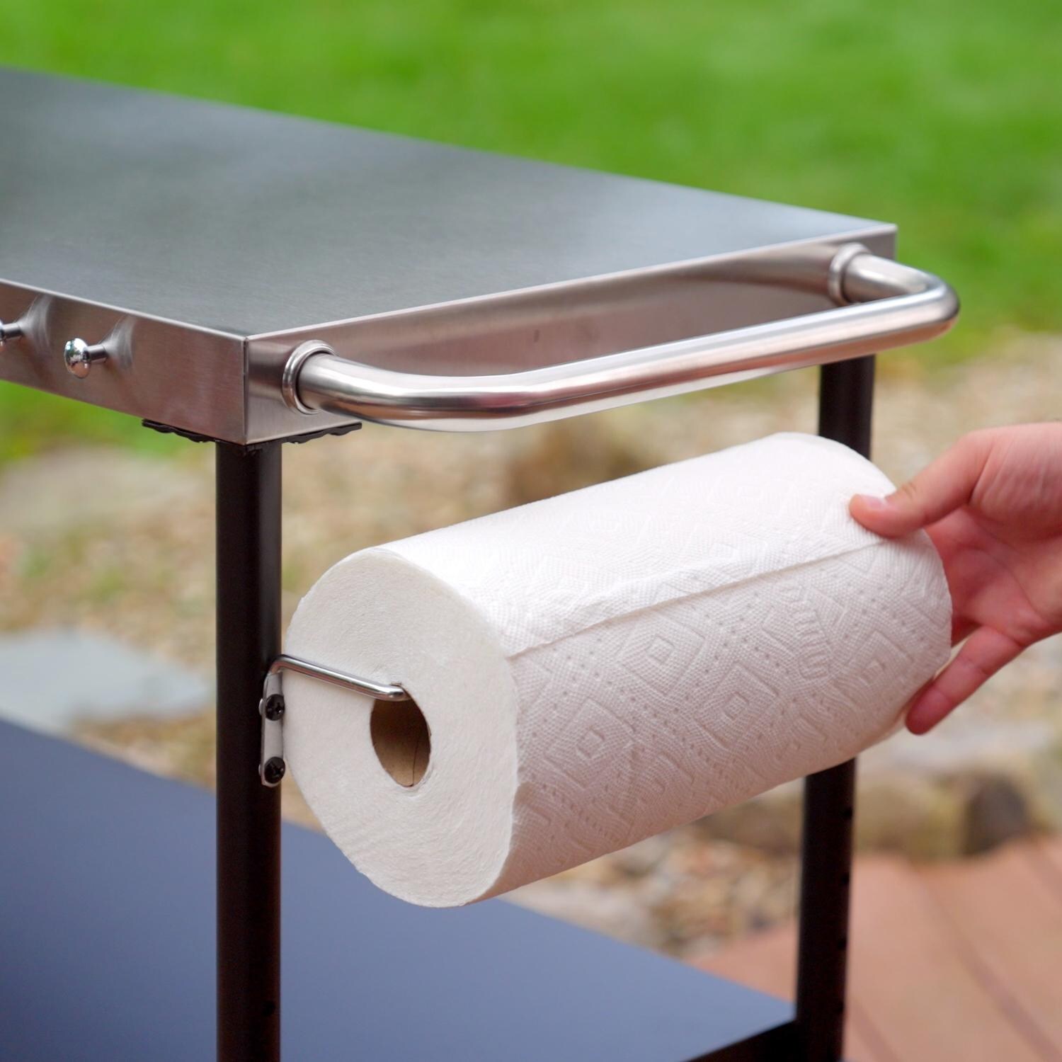 Cuisinart Outdoor BBQ Prep Cart - Stocking Paper Towels thumbnail