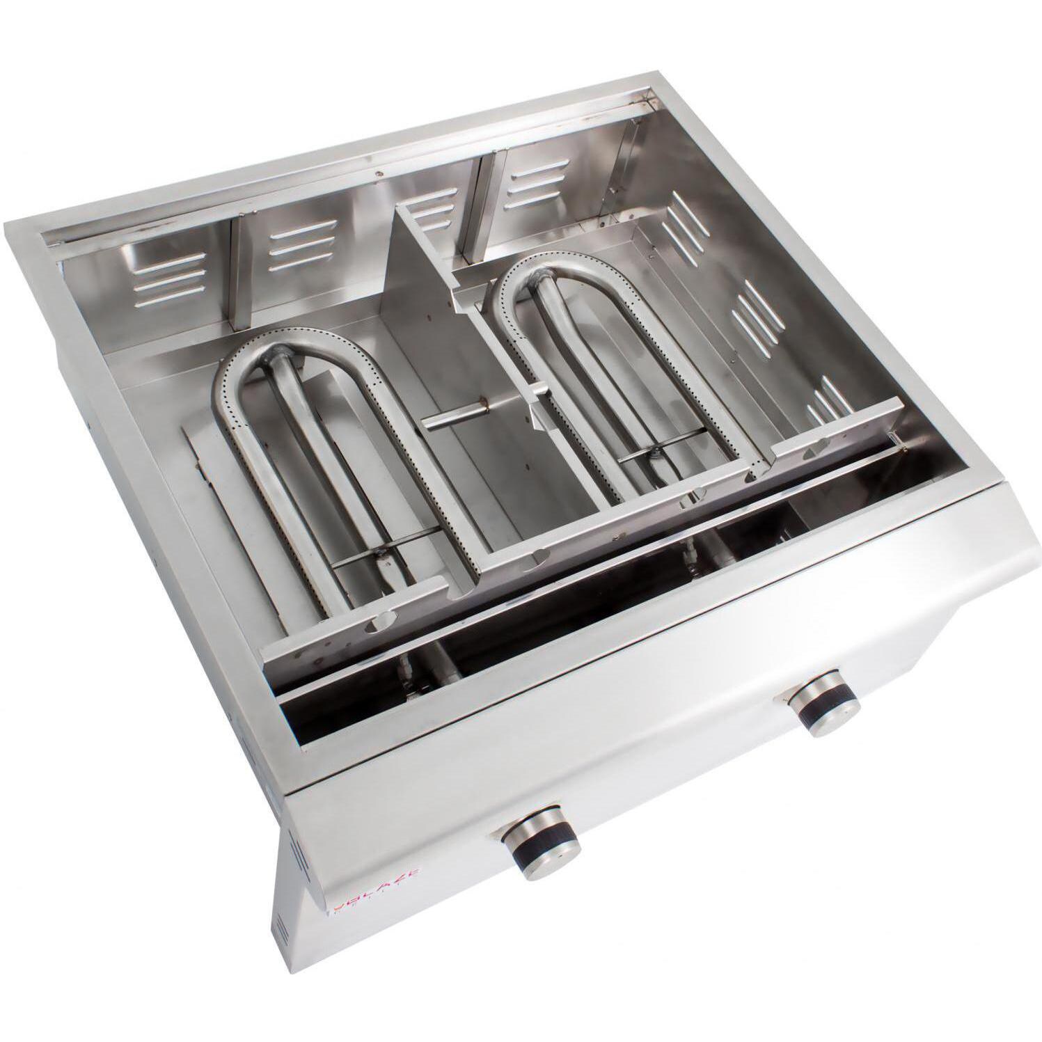 Blaze 30-Inch Natural Gas Griddle On Deluxe Cart - Stainless Steel U-Shaped Burners thumbnail