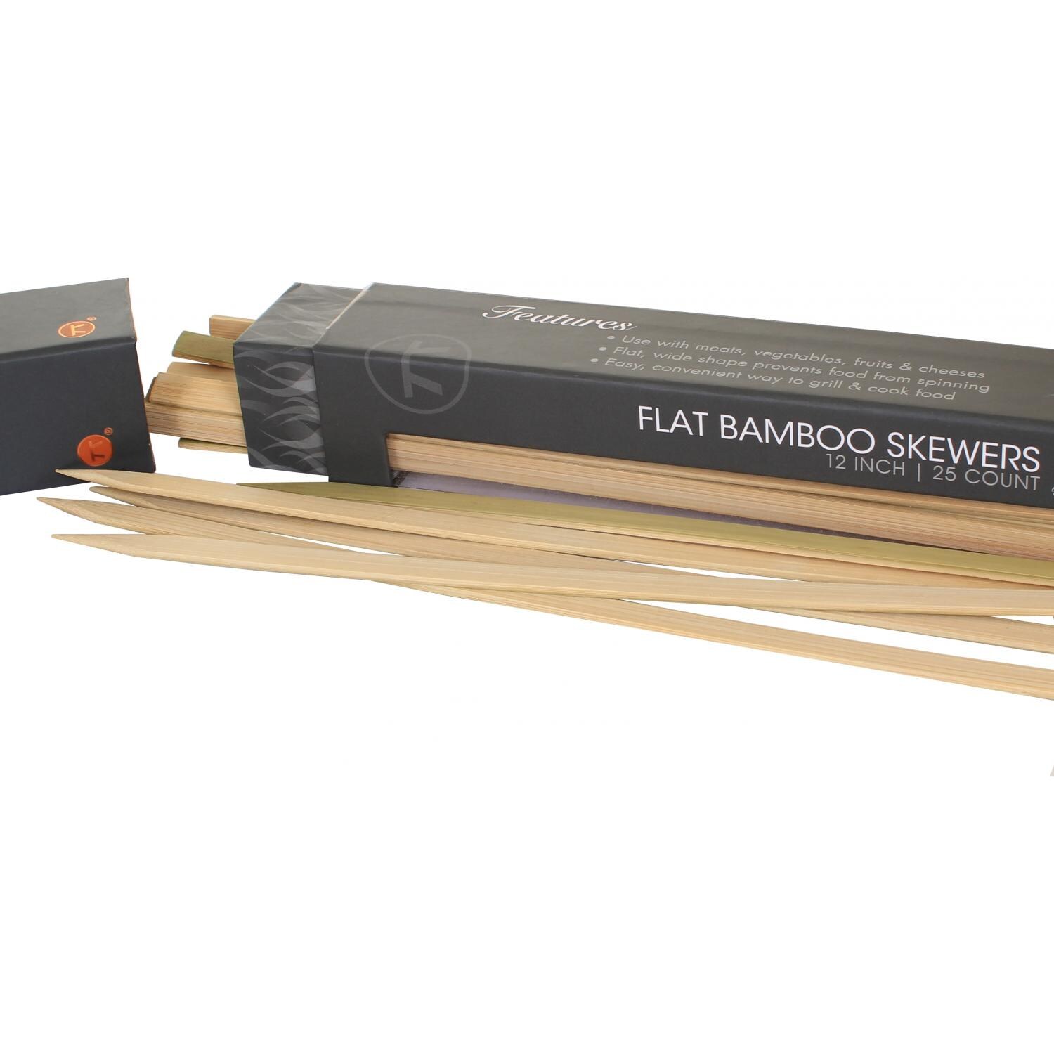 Outset Flat Bamboo Skewers - 25 Ct