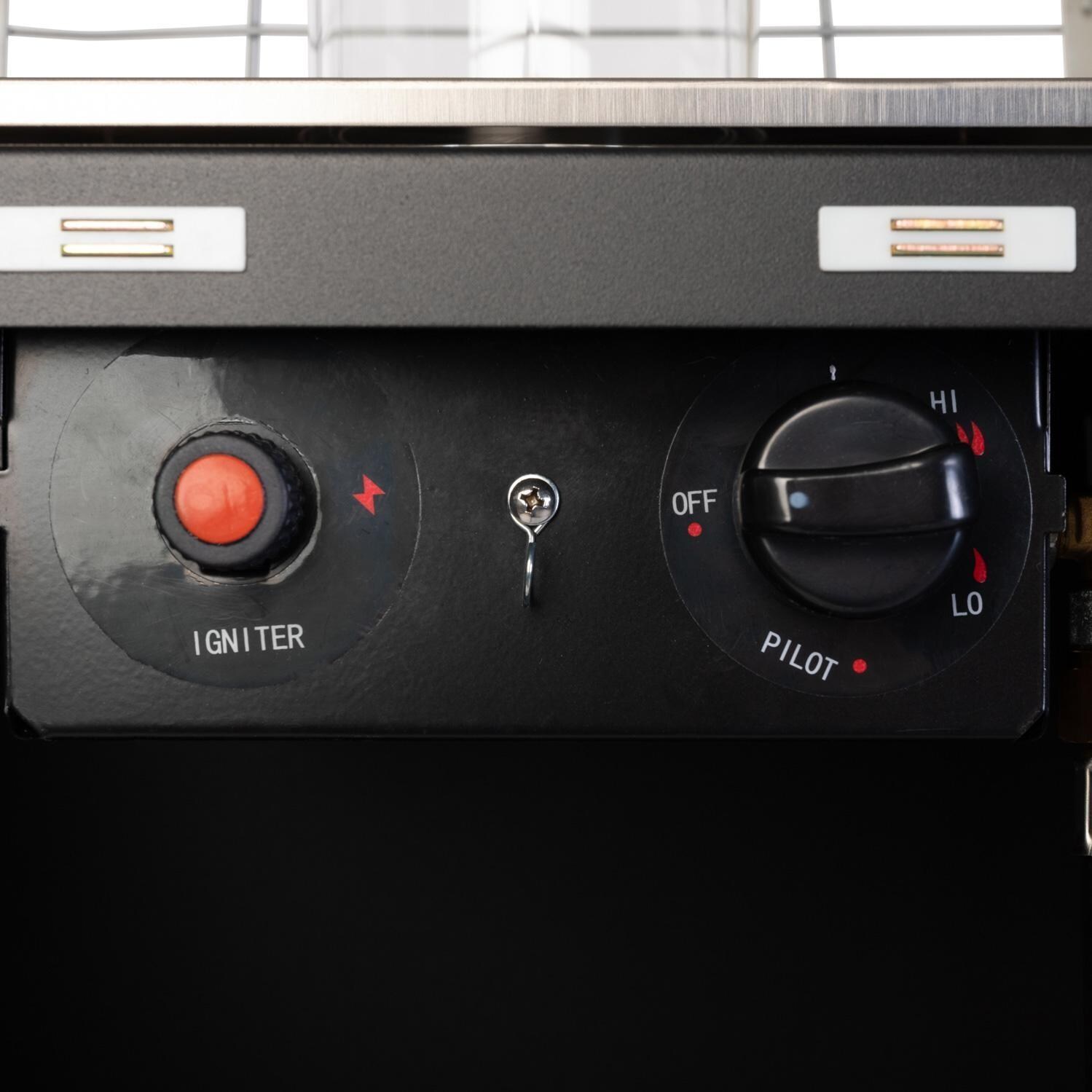 Ultimate Patio Propane Pyramid Flame Patio Heater - Brushed Bronze - Control Box - Detail thumbnail