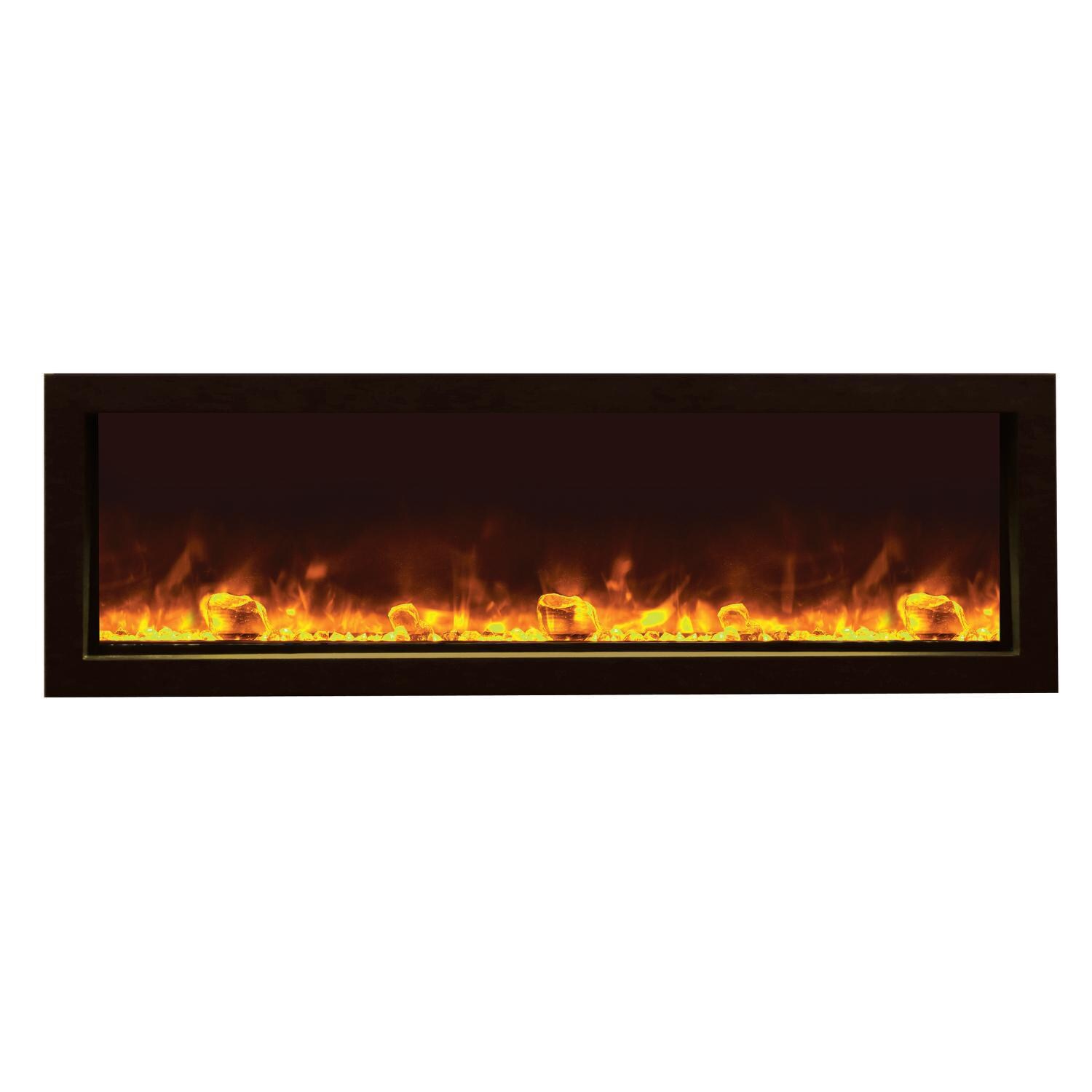 Amantii 50-inch Panorama Slim Electric Fireplace - Orange thumbnail