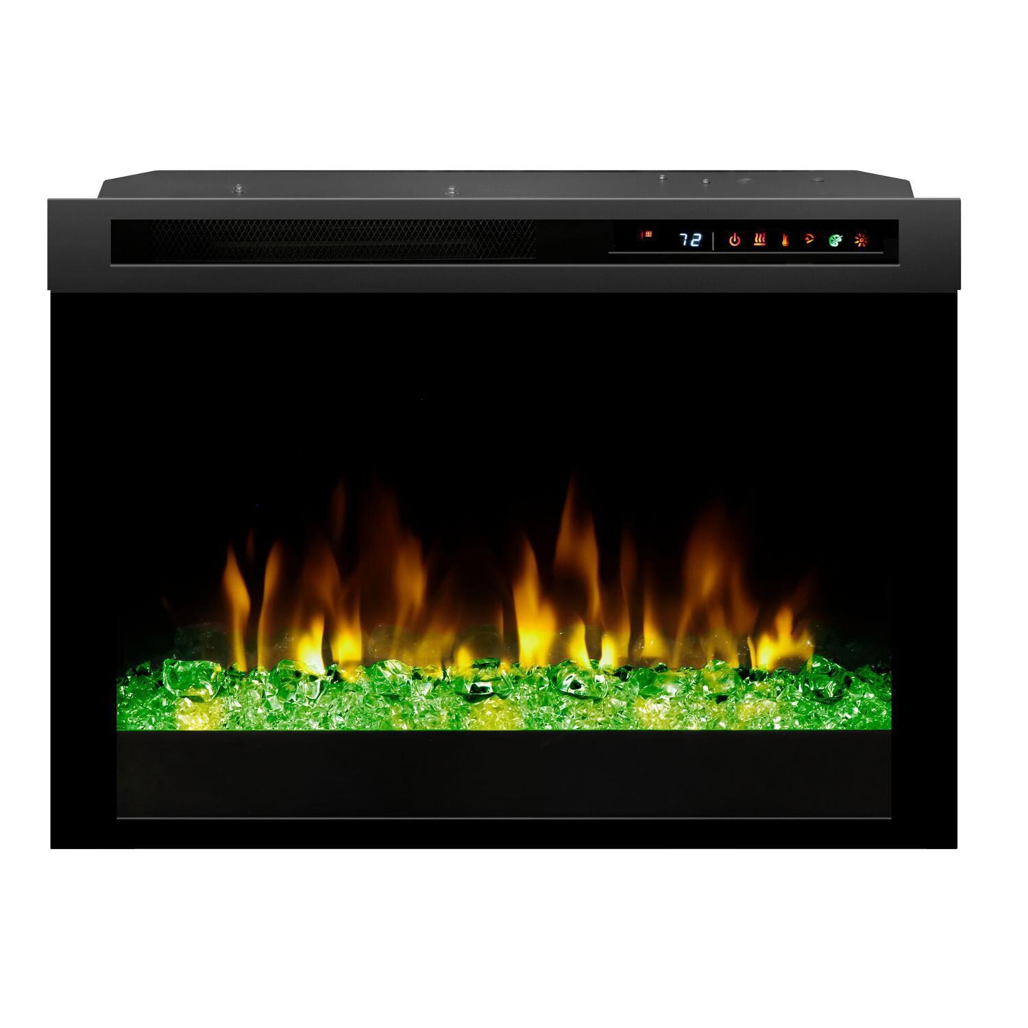 Dimplex - GDS26G8-1873FM - 26-Inch Multi-Fire XHD Electric Firebox - Acrylic Ice Embers - Green thumbnail
