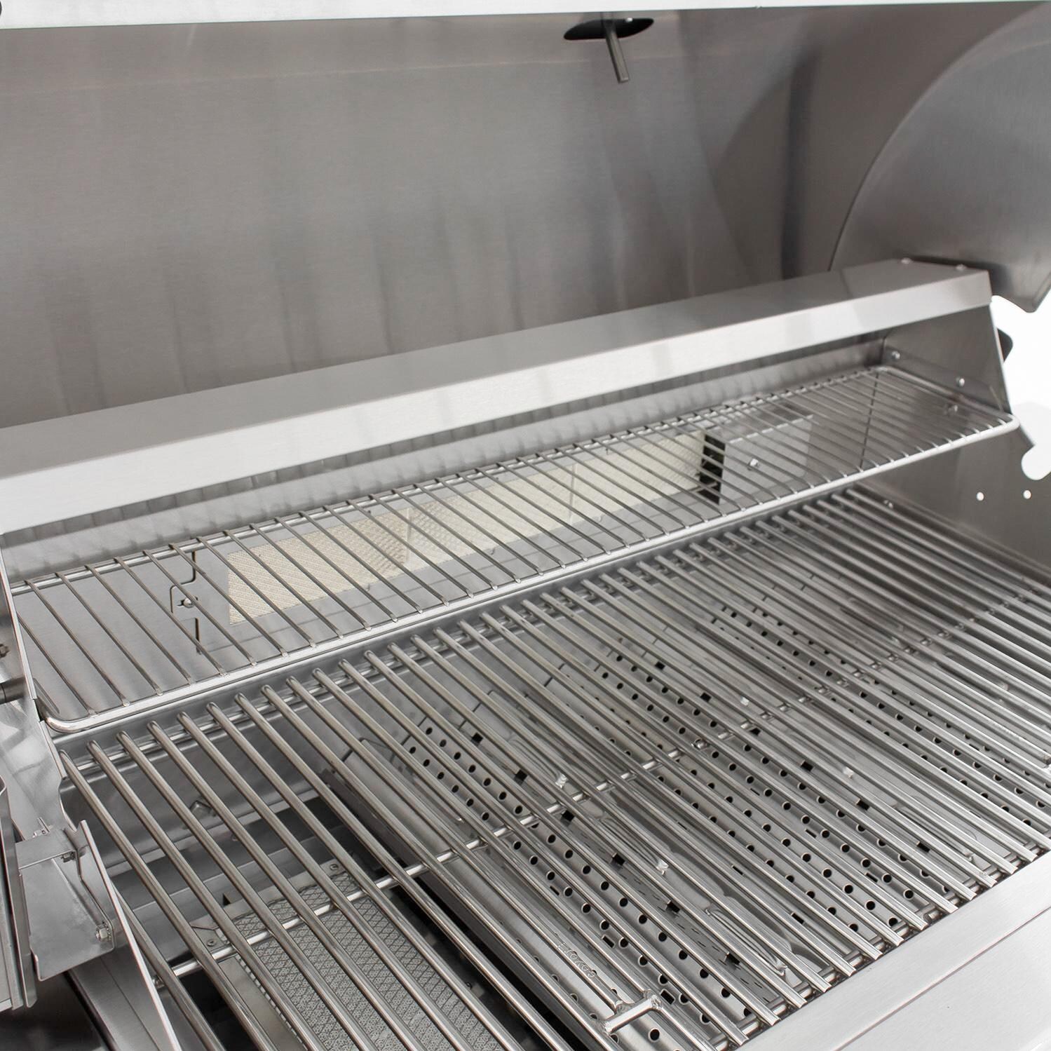 Coyote S-Series 36-Inch Built-In Gas Grill - Interior Angle View - Shown With Warming Rack thumbnail