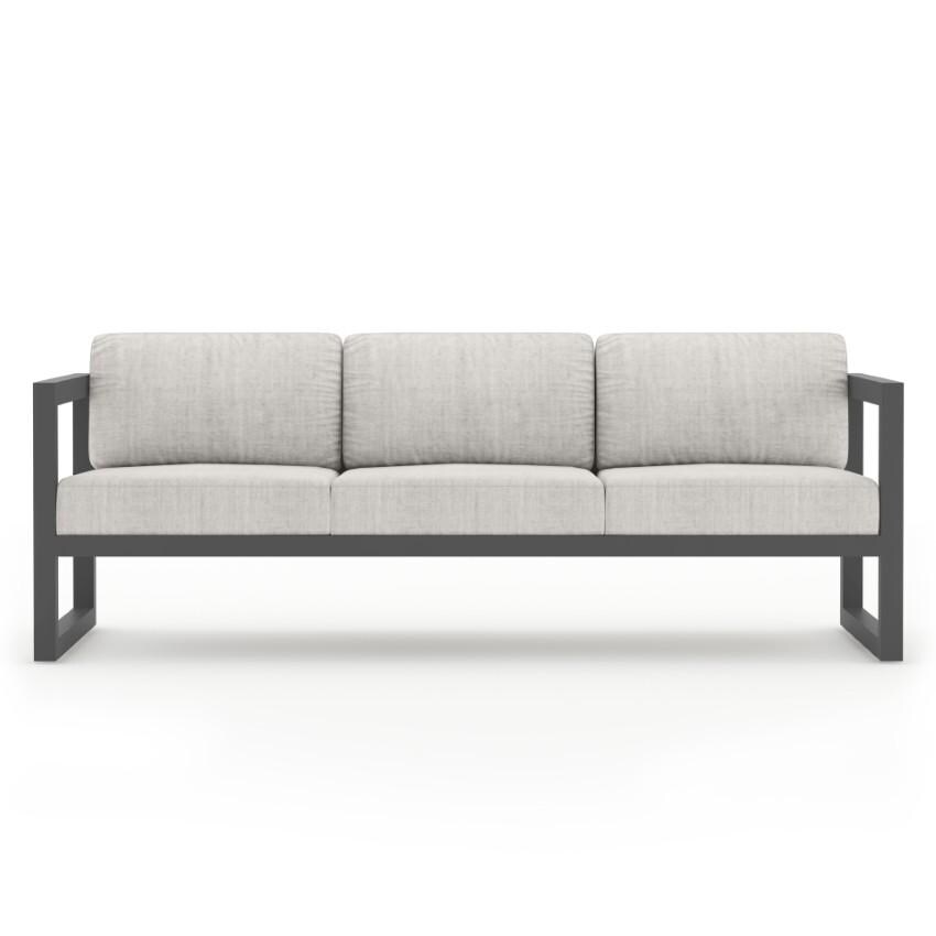 Misty Cove 2 Piece Seating Set In Slate w/Cast Silver Cushions by Lakeview - Sofa - White Background thumbnail