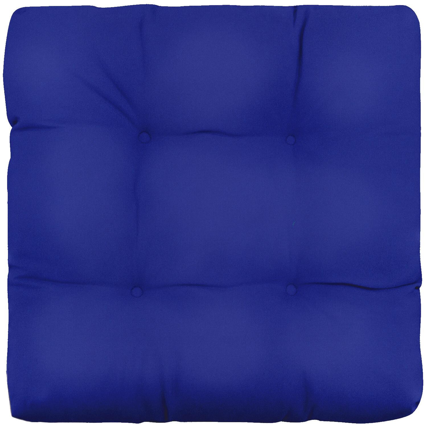 Sunbrella Canvas True Blue Extra Large Outdoor Replacement Seat Cushion By UltimatePatio.com - Top View thumbnail