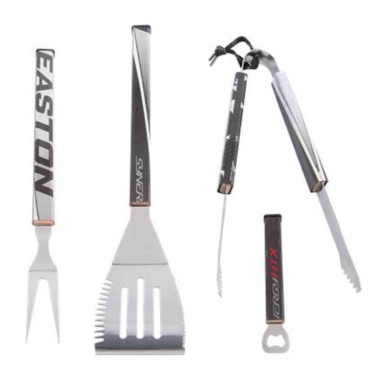 Requipd 4 Piece Hockey Stick BBQ Tool Set - 4F