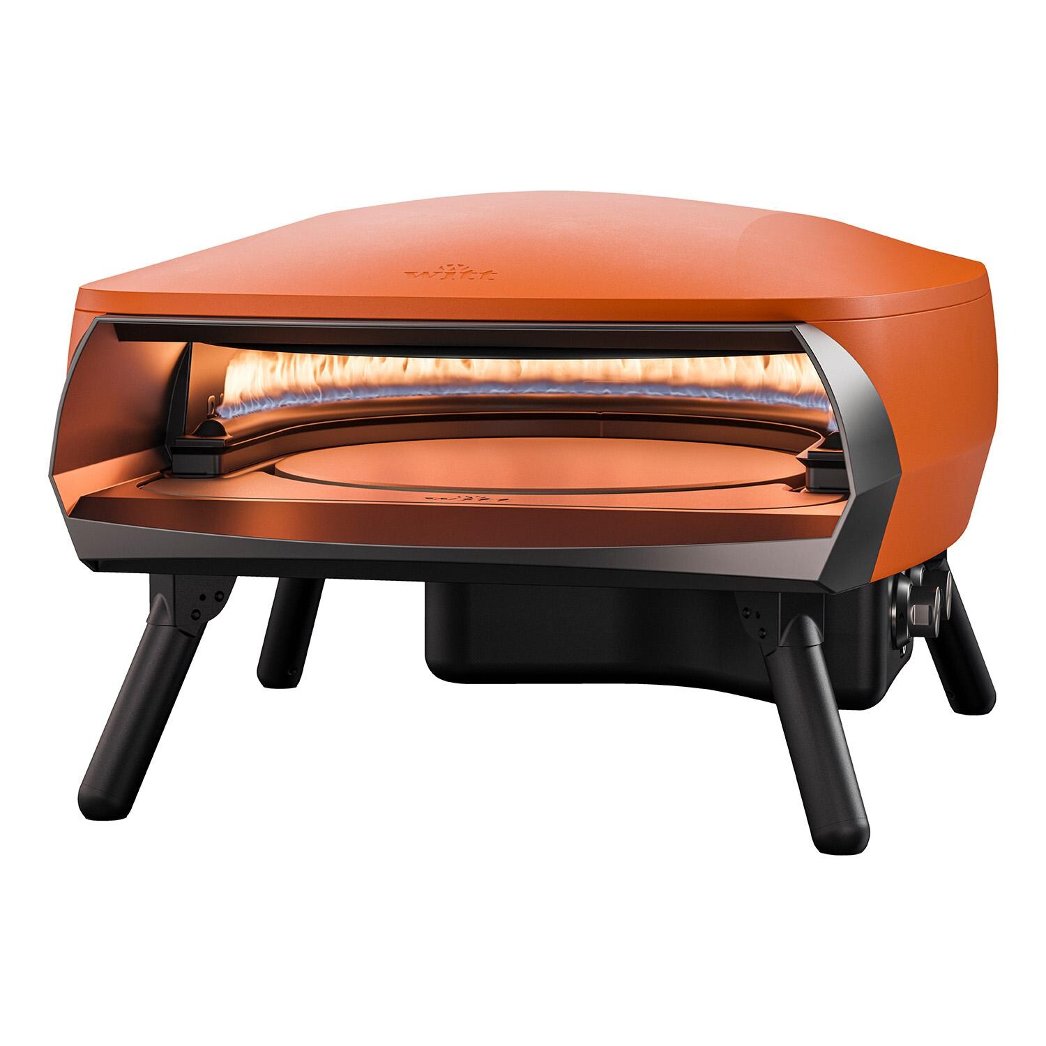 Witt 80650066 Etna Rotante Propane Pizza Oven - Matte Orange - White Background thumbnail