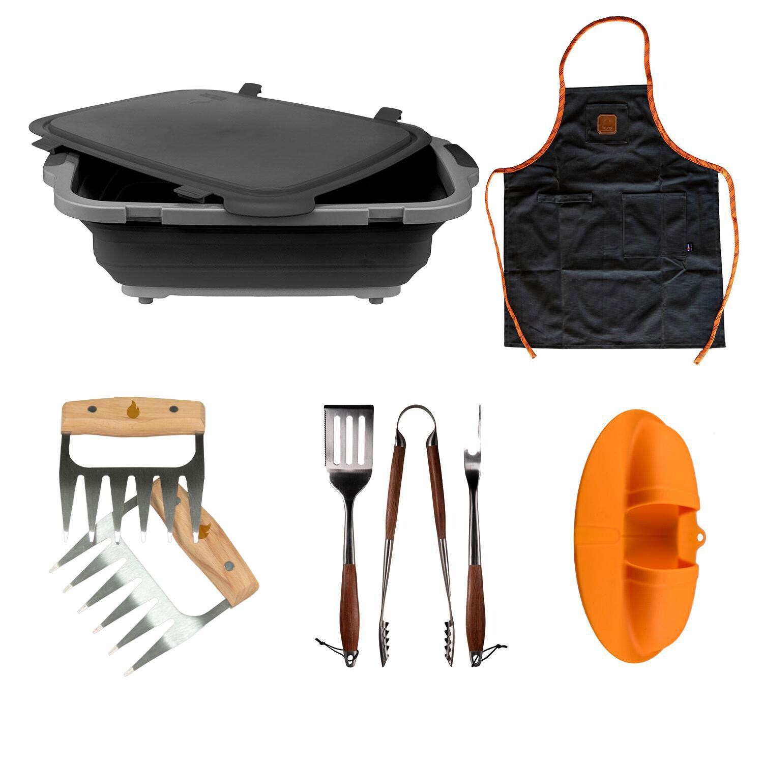 Drip EZ V2 Grill Master Bundle - Black - Items Included - White Background thumbnail