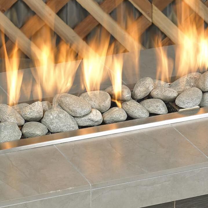 BBQGuys Signature AFG-LSTONE-CG-15 Cape Gray Lite Stones - Close up thumbnail