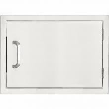 BBQGuys Kingston Series 20-Inch Stainless Steel Right-Hinged Single Access Door - Horizontal