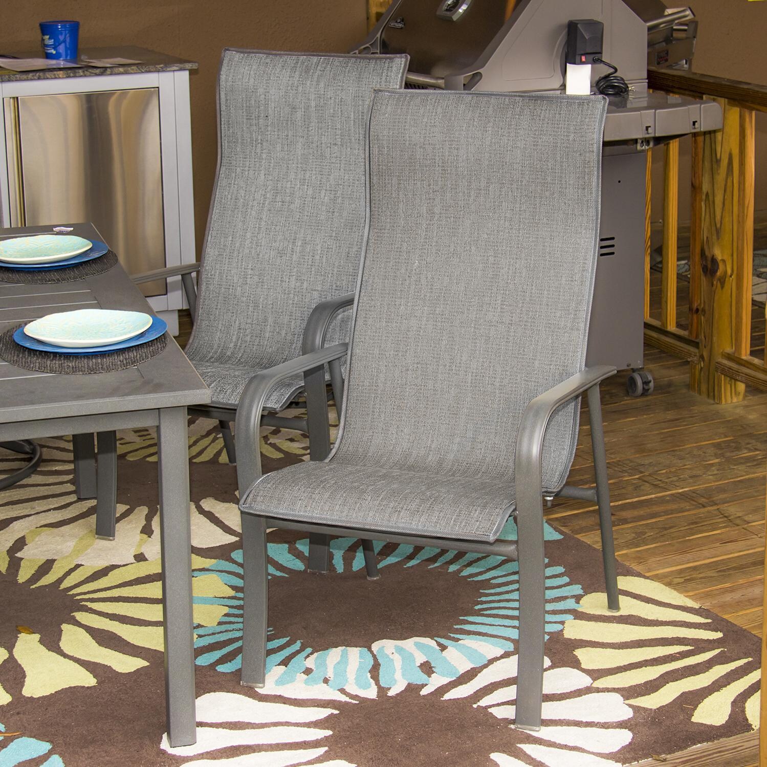 Homecrest Kashton Sling Patio Dining Chair Dusk BBQGuys