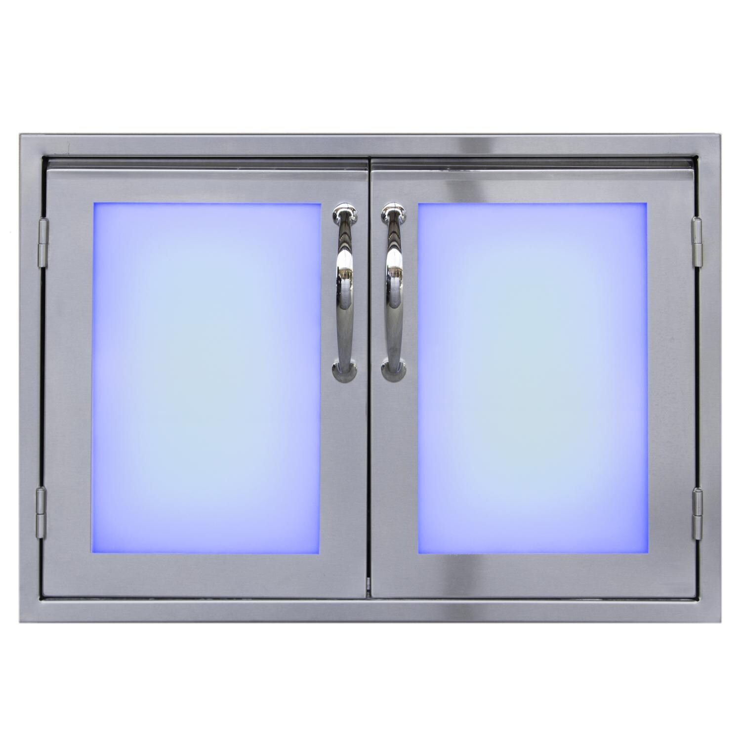 Luxor Illuminated LED 30-Inch Double Access Door - Front View thumbnail