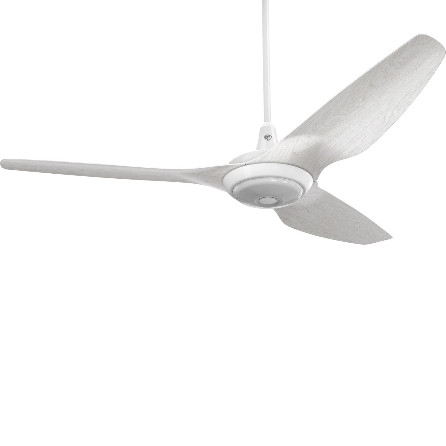 Big Ass Fans 60-Inch Haiku Ceiling Fan Universal Mount W/32-Inch Downrod & Downlight in White/Driftwood - MK-HK4-052506A259F772G10I32S2