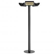 Solaira Malibu Series Electric 40 1/4-Inch Patio Heater - Fixed Location Area Heater - 6000 Watts - 208/240V - Black image