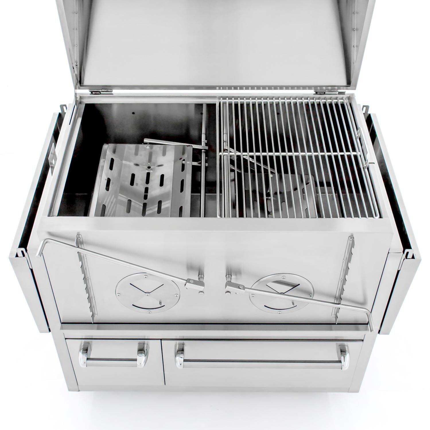 Cajun Grill Preaux 36-Inch Freestanding Charcoal Grill - Cooking Grate & Adjustable Charcoal Tray thumbnail