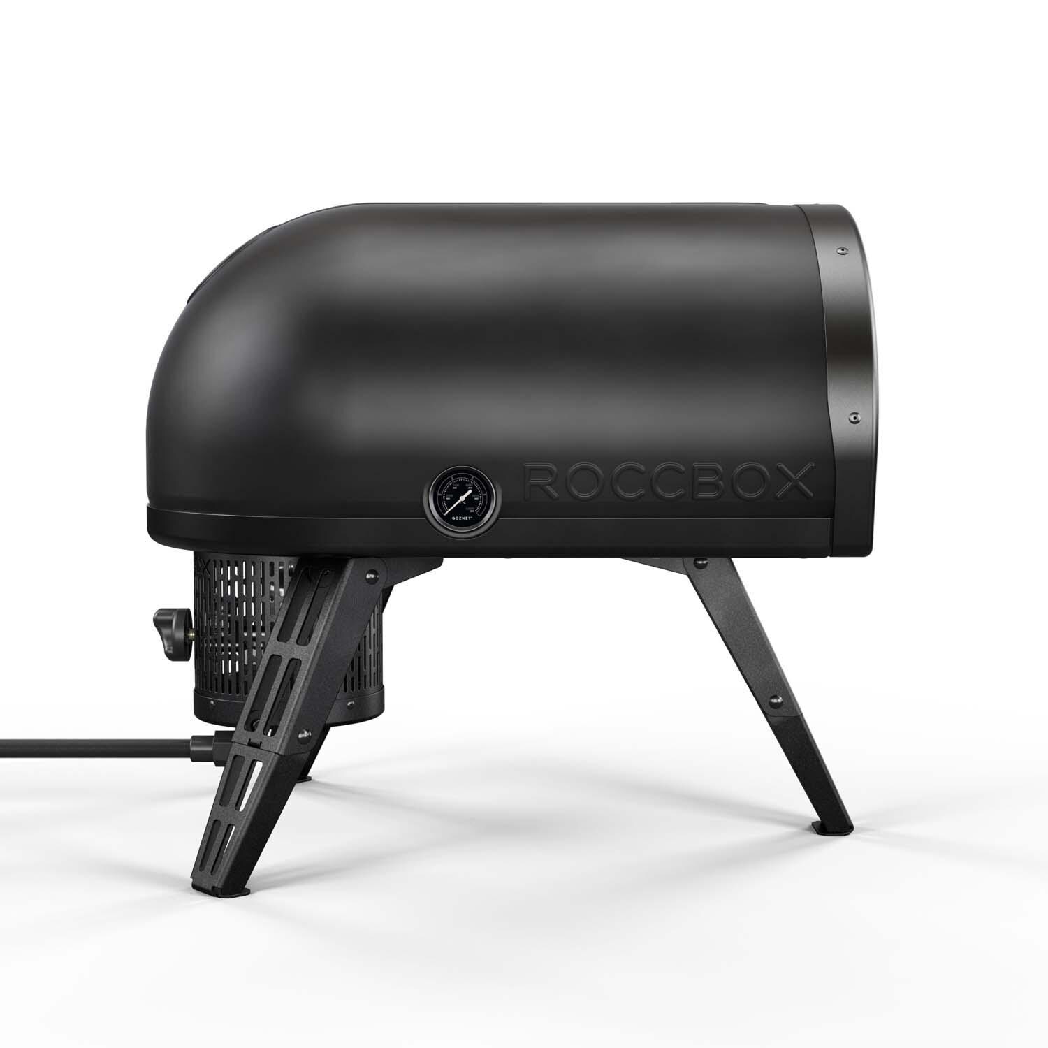 Gozney GRPBKUS1615 Roccbox Propane Pizza Oven - Black - Side View - White Background thumbnail