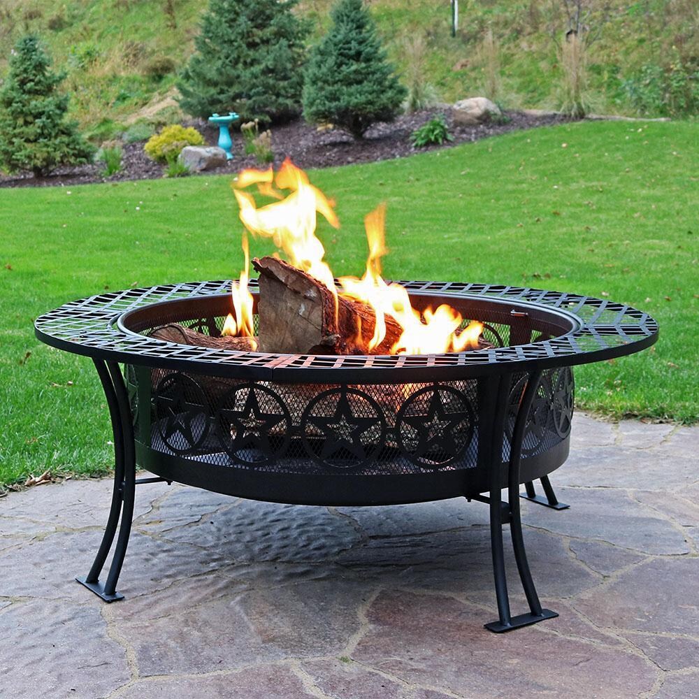 Ultimate Patio 40-Inch Steel Star Wood Burning Fire Pit - Lifestyle thumbnail
