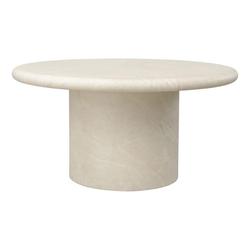 Travertino 60 Inch Cream GFRC Dining Table by Sunset West - White Background thumbnail