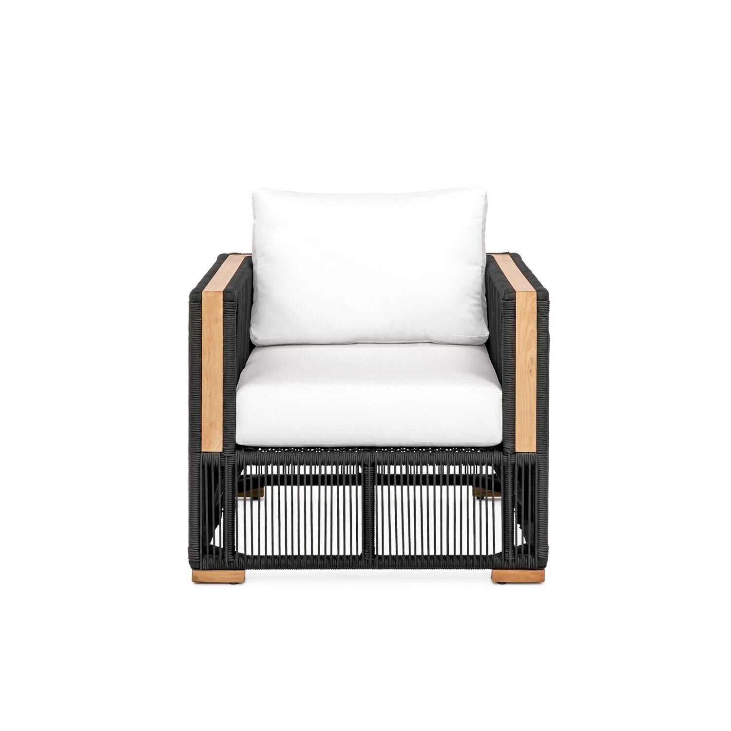 Pelican View Woven Rope Club Chair in Natural by Lakeview Outdoor Designs - White Background thumbnail
