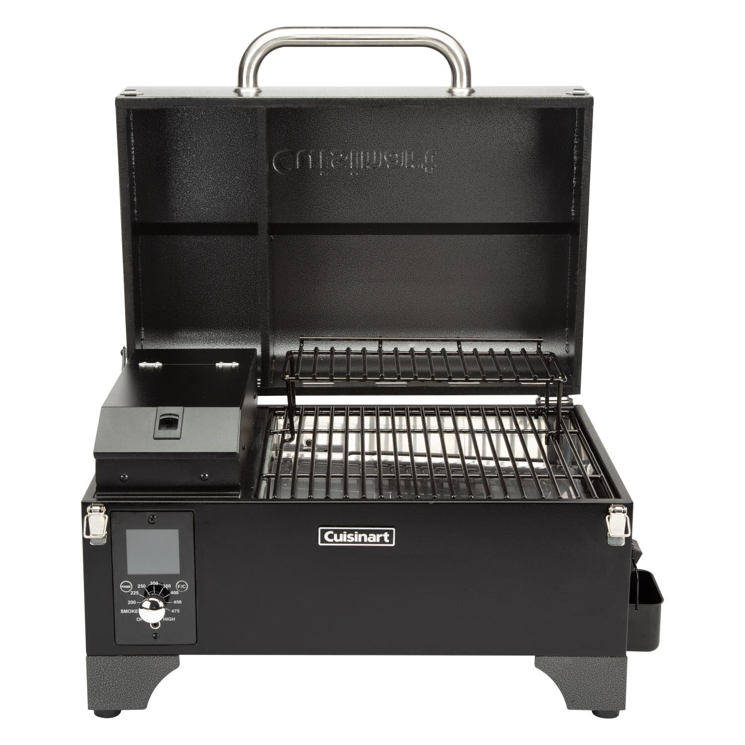 Cuisinart CPG-256 24-Inch Portable Wood Pellet Grill & Smoker - Open Hood thumbnail