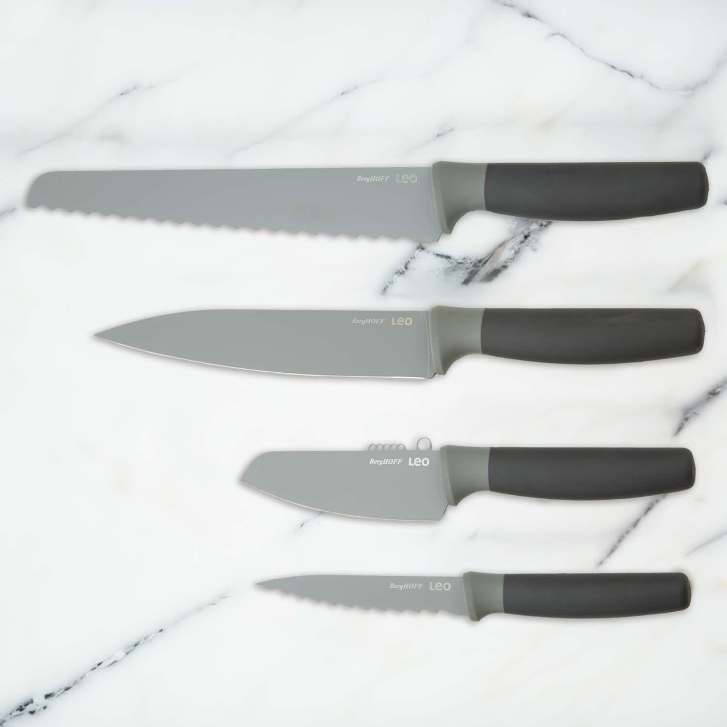 BergHOFF Balance 4 Pc Nonstick Knife Set - Recycled Material - On Countertop - Lifestyle thumbnail