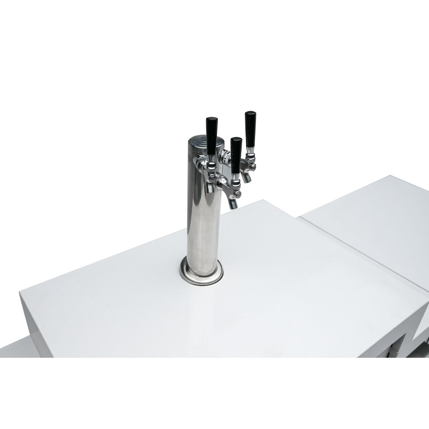 Mont Alpi - MA-KEG - Outdoor Rated Triple Tap Kegerator Cabinet Module - No Drip Tray thumbnail
