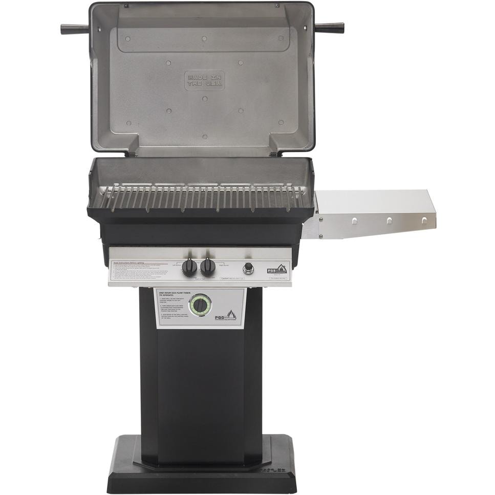 PGS T-Series T30 Commercial Cast Aluminum Freestanding Gas Grill - Front View Hood Open thumbnail